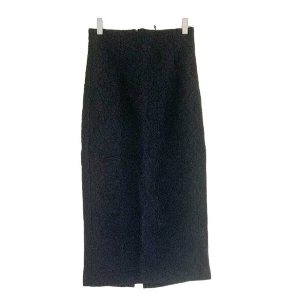 Zara Black High Waist Lace Skirt - Picture 6 of 6